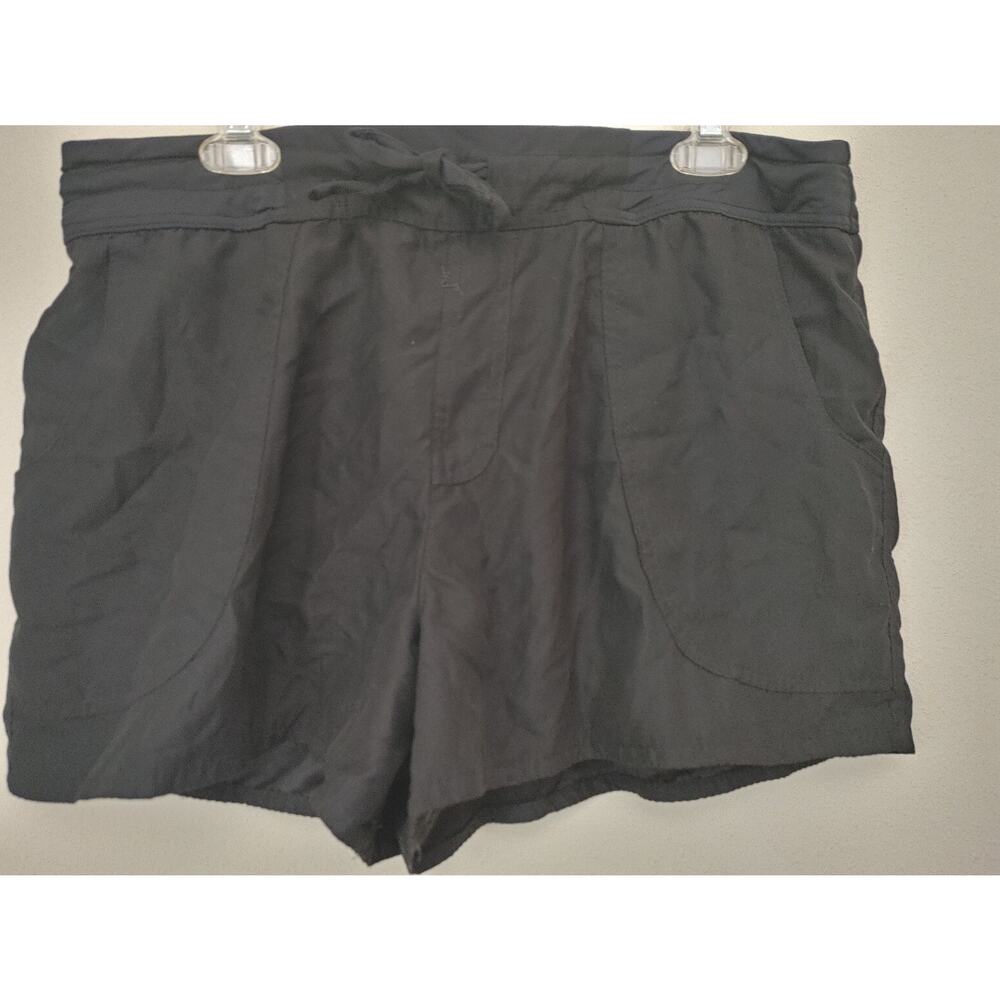 Croft & Barrow Shorts Pull On Drawstring Briefs Sz. 16 Black Pockets